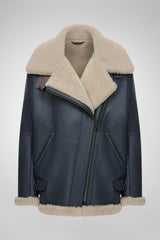 Vincente - Indigo Shearling Coat