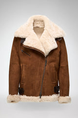 VSP - Antonella - Tobacco Shearling Coat