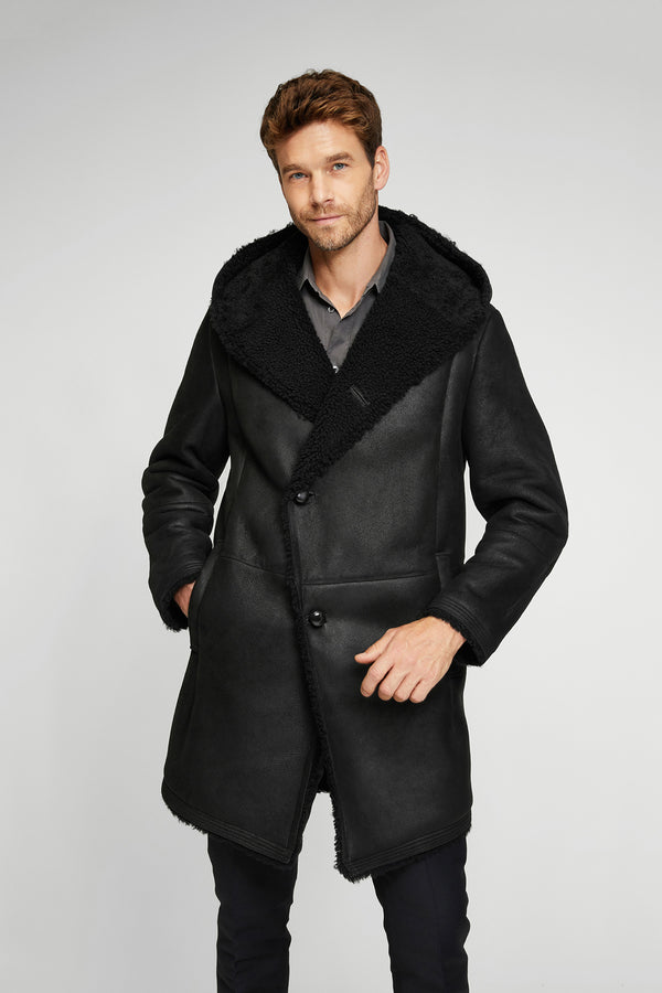 VSP - Teo - Black Shearling Coat