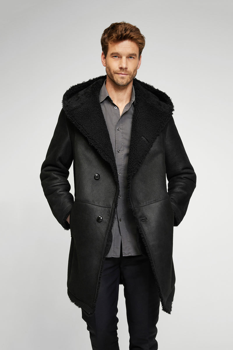 VSP - Teo - Black Shearling Coat