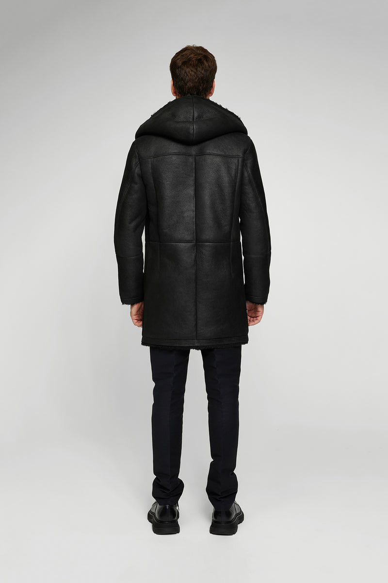 VSP - Teo - Black Shearling Coat