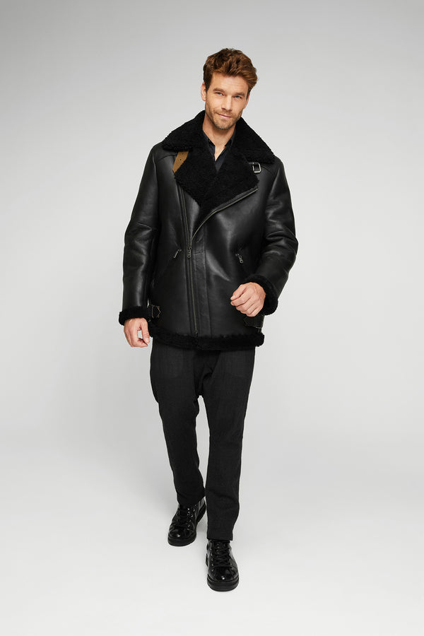 VSP - Rico - Black Shearling Coat