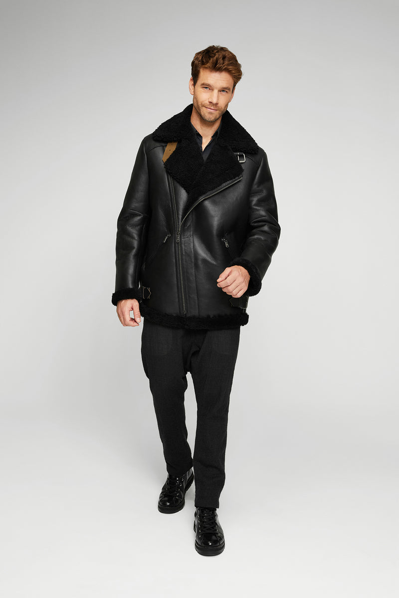 VSP - Rico - Black Shearling Coat