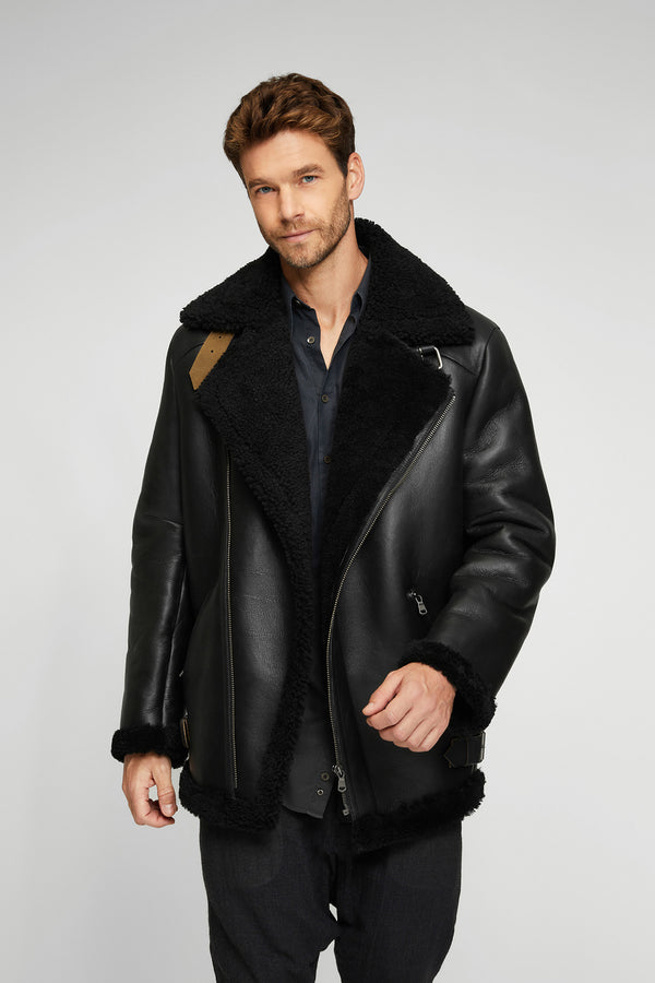 VSP - Rico - Black Shearling Coat