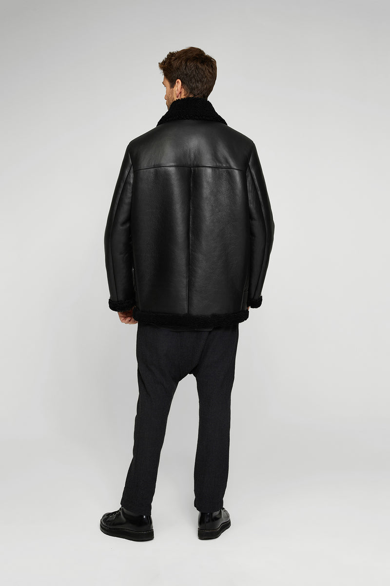 VSP - Rico - Black Shearling Coat
