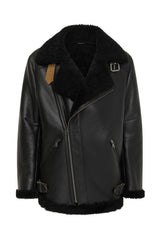 Charlie - Black Shearling Coat