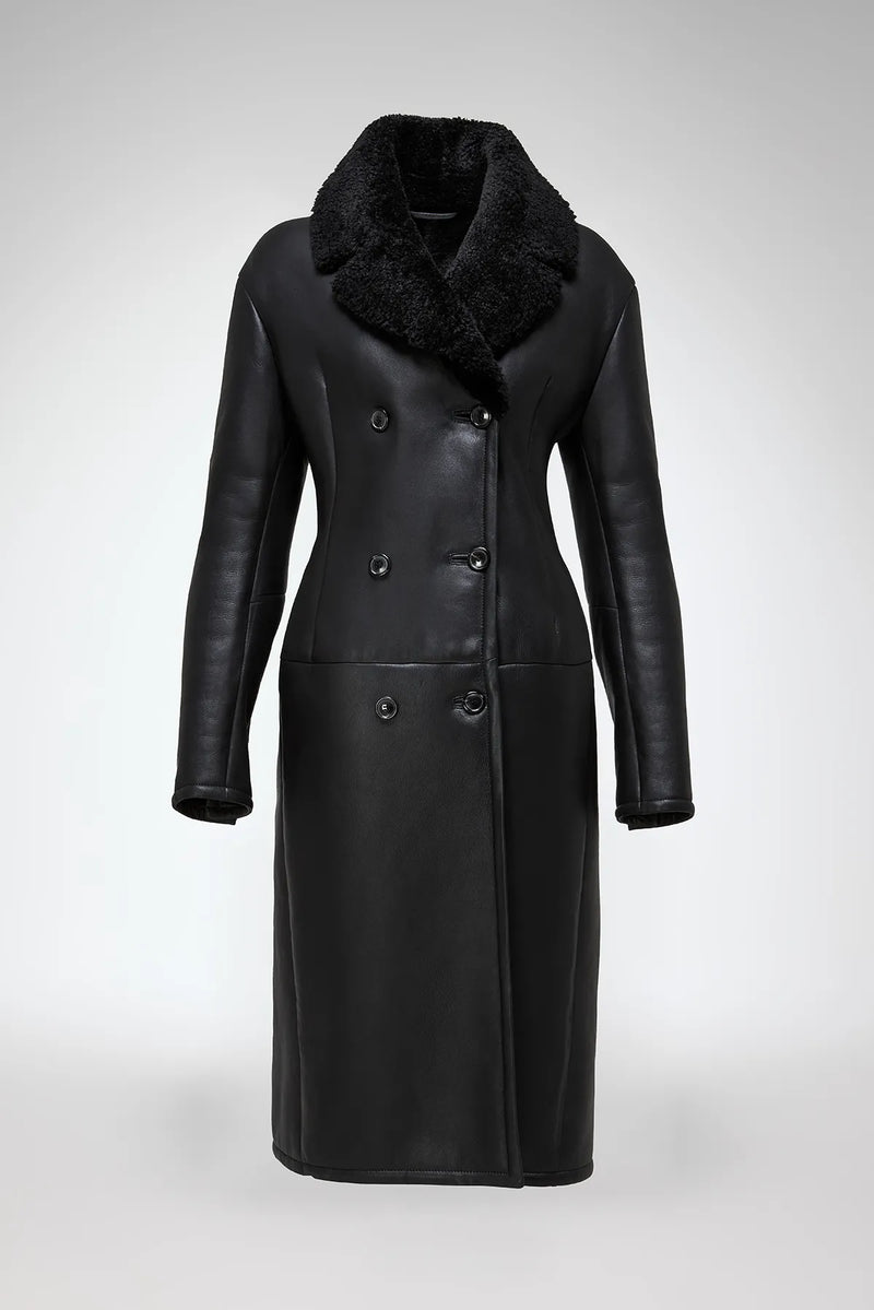 VSP - Celina - Black Shearling Coat