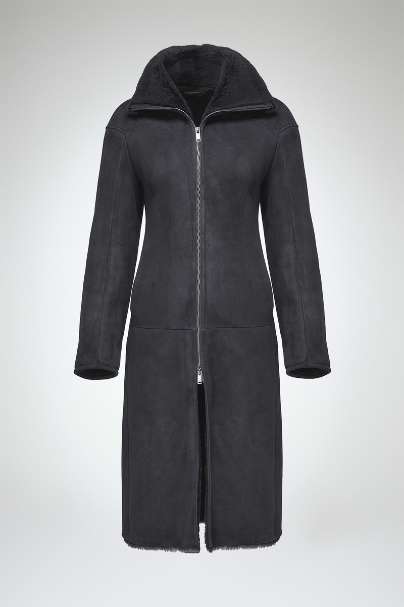 VSP - Salome - Anthracite Shearling Coat