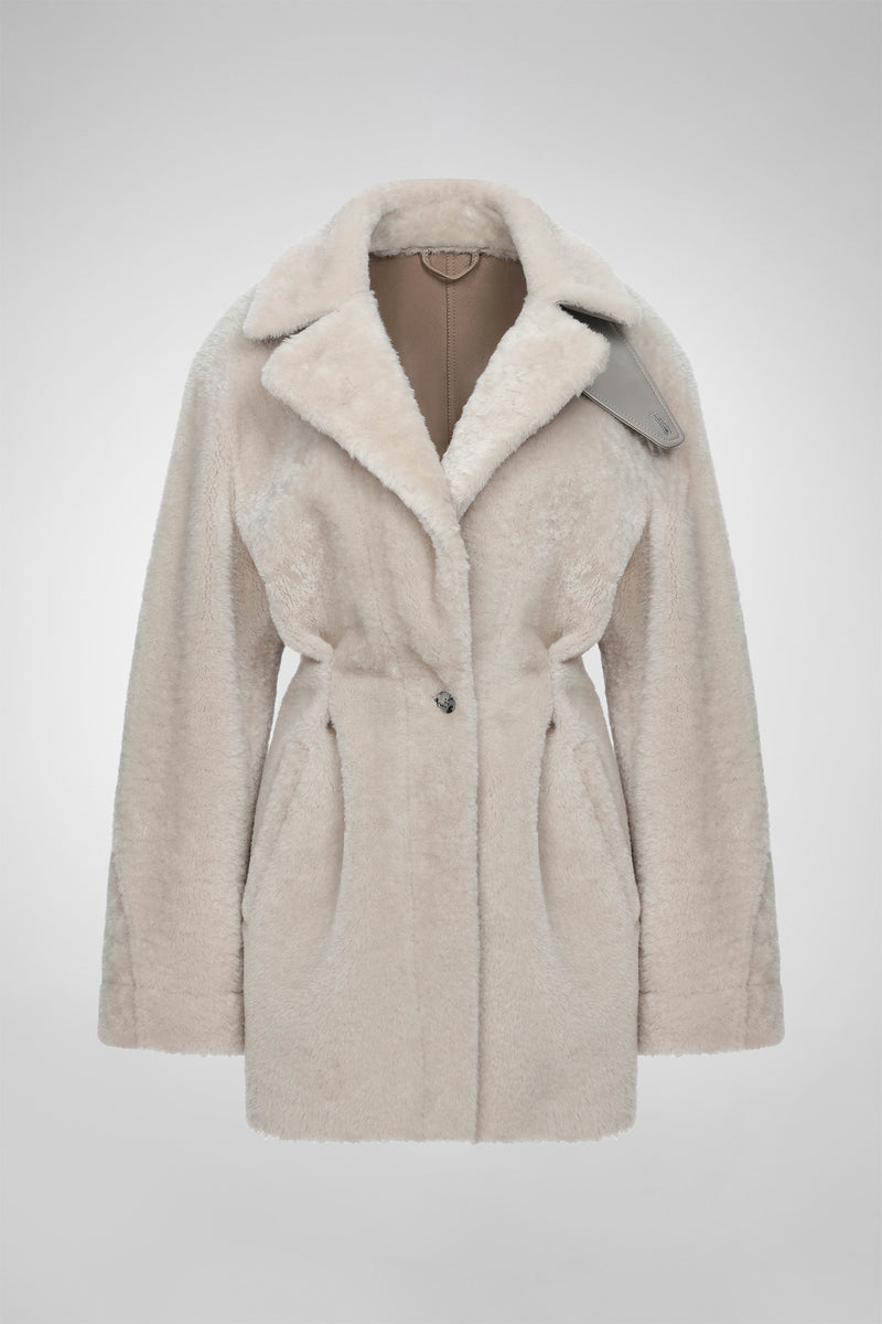 Madeleine - Cream Shearling Coat