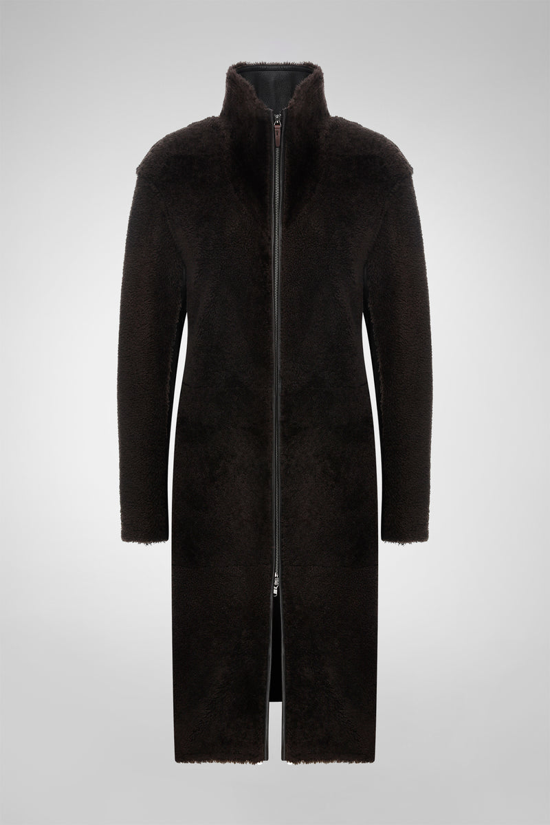 Julia - Brown Shearling Coat