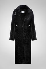 Gabrielle - Black Shearling Coat