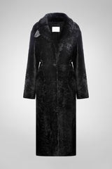 Gabrielle - Black Shearling Coat