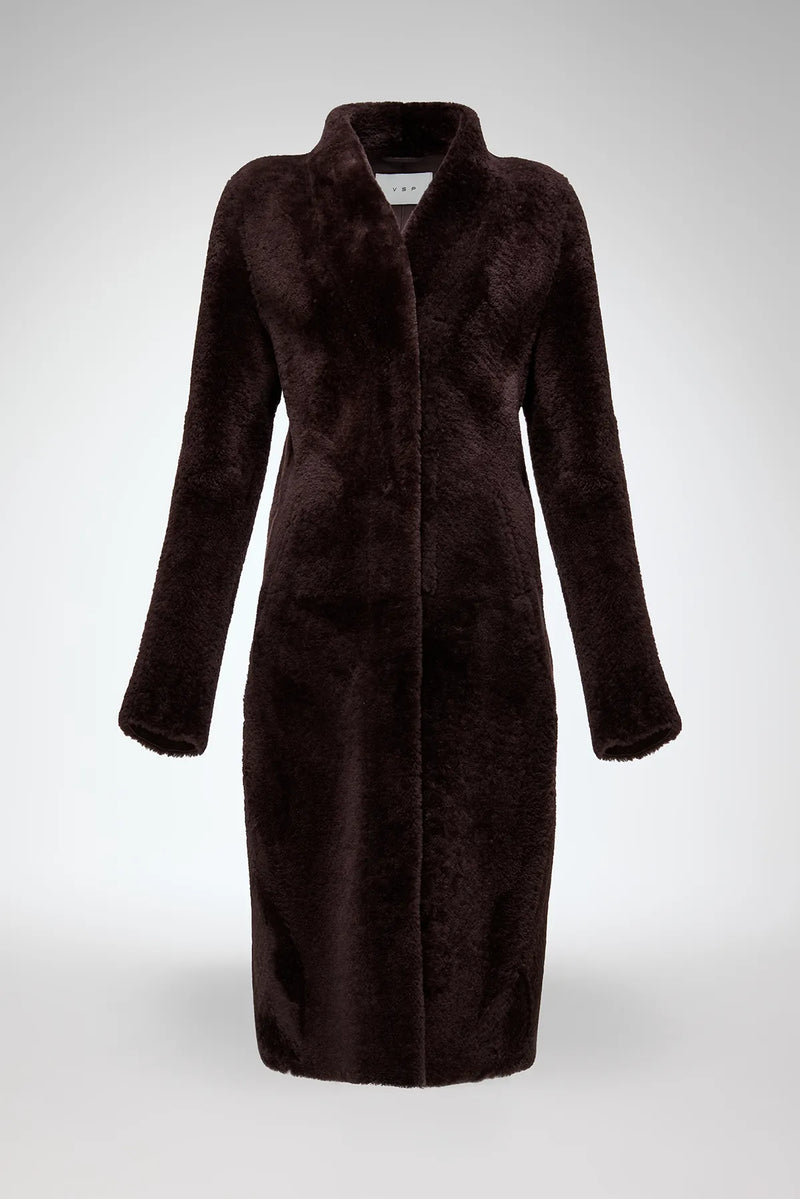 VSP - Flores - Cherry Shearling Coat