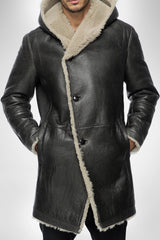 VSP - Teo - Anthracite Shearling Coat