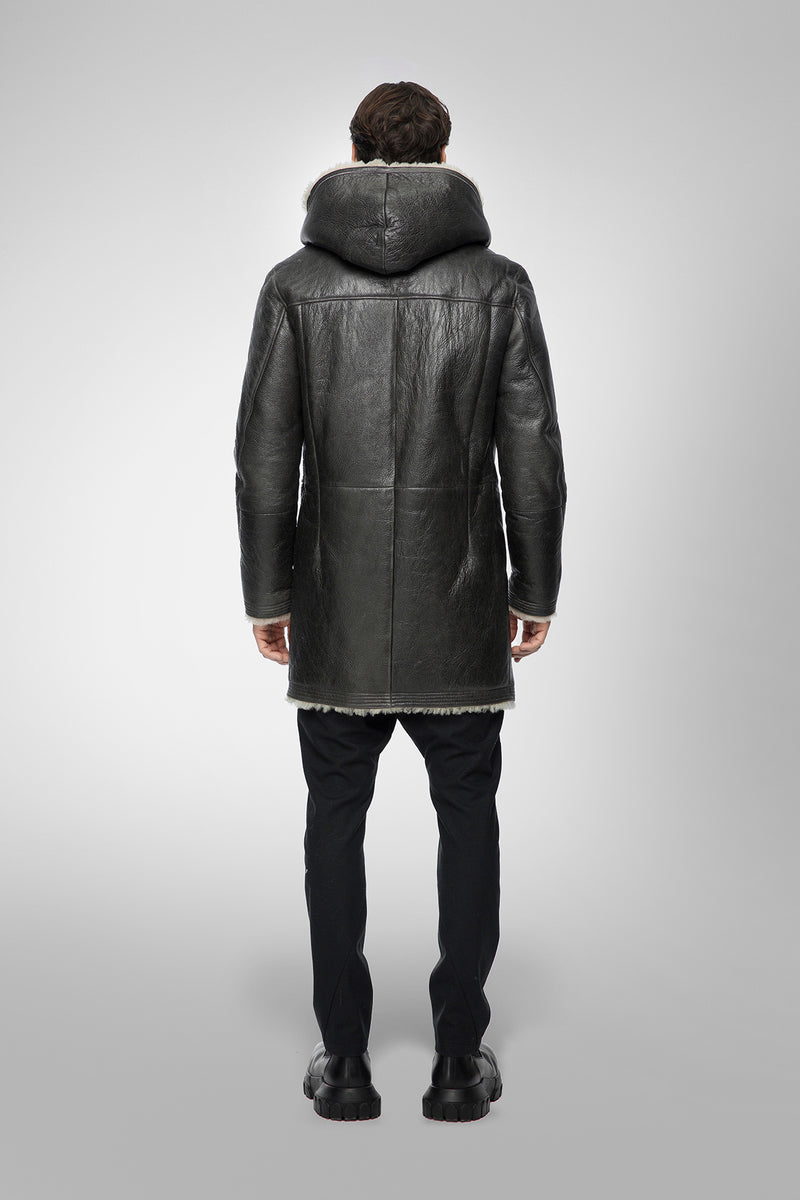 VSP - Teo - Anthracite Shearling Coat