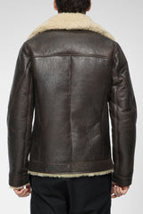 David - Brown Beige Shearling Jacket