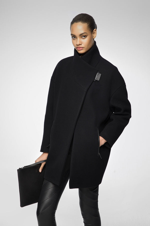 Liyah - Black Wool Coat