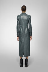 Laurence - Indigo Leather Coat