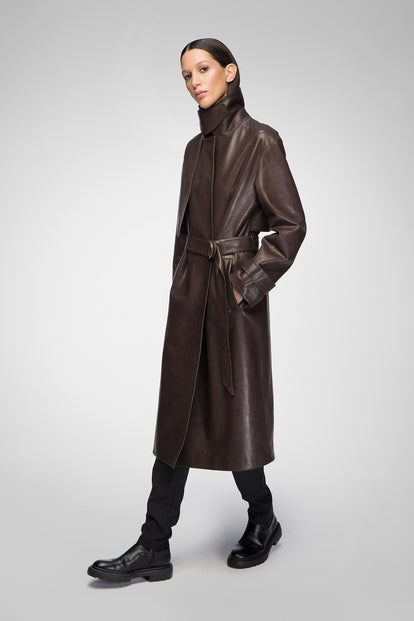 V S P - Isabelle - Brown Leather Coat