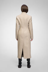 Margaux - Latte Wool Coat