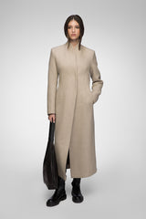 Margaux - Manteau en laine Latte