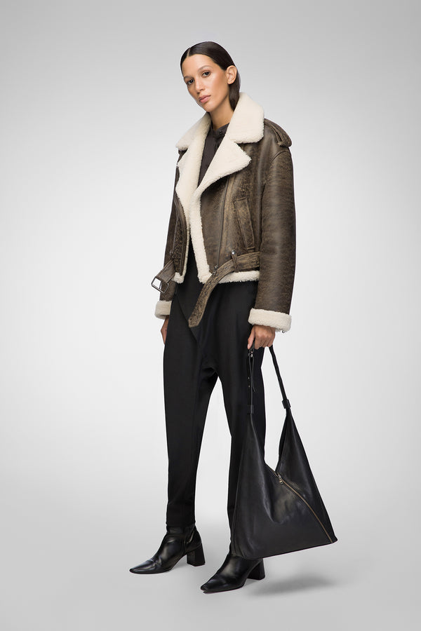 Tierra - Brown Shearling Jacket