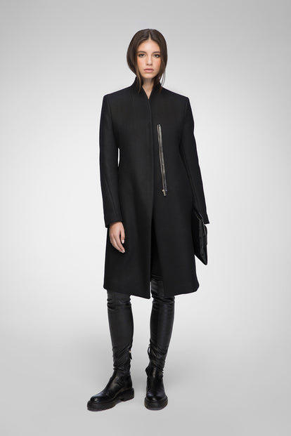 V S P - Rosen - Black Wool Coat