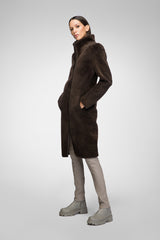 Julia - Brown Shearling Coat