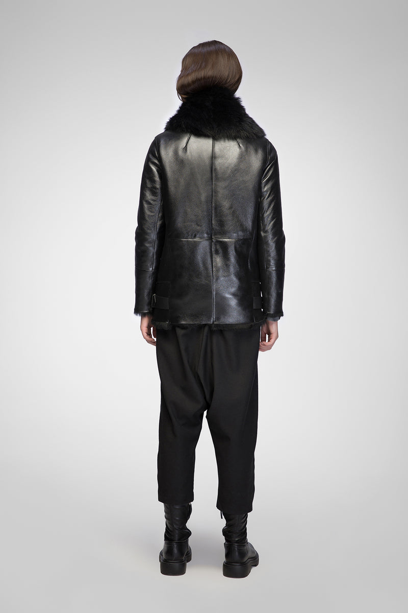VSP - Vesna - Clotho Black Shearling Jacket