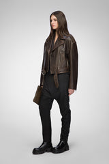 Anya - Brown Leather Jacket