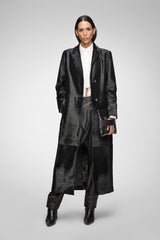 Helene - Black Shearling Coat