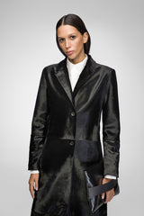 Helene - Black Shearling Coat