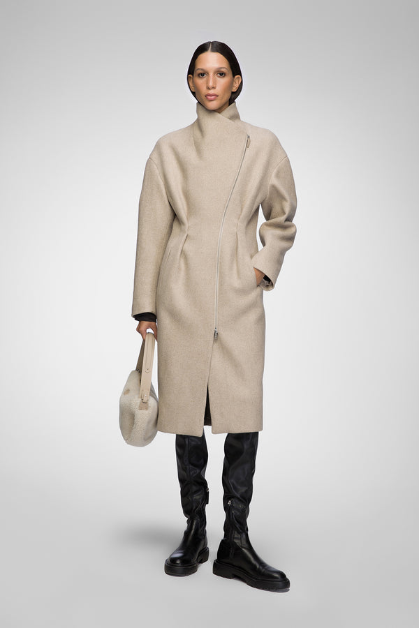 Matilde - Latte Wool Coat