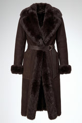 Rosanna - Brown Shearling Coat