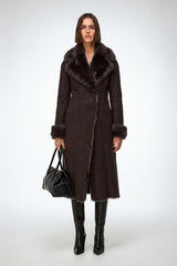 Rosanna - Brown Shearling Coat