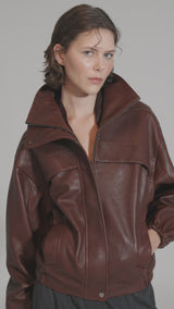Eli - Dark Brown Leather Jacket