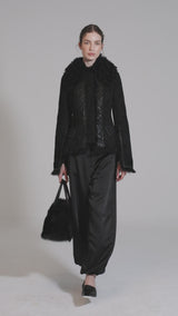 Estela - Black Shearling Jacket