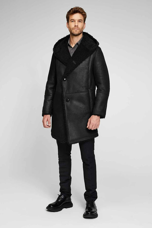 VSP - Teo - Black Shearling Coat