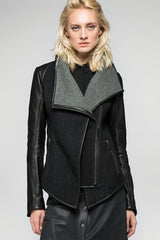 Veste en laine Anthracite Gris