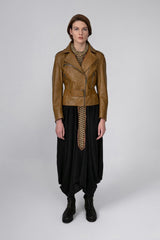 Hana - Camel Leather Jacket