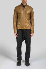 Gilles - Camel Leather Jacket