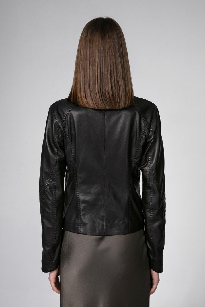 V S P - Ivy - Black Leather Jacket