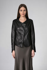 Ivy - Black Leather Jacket
