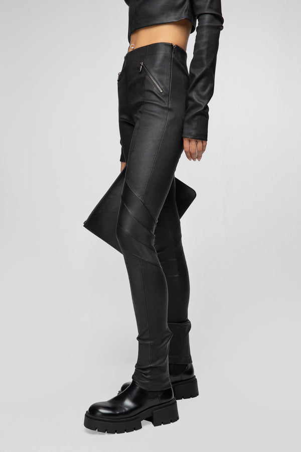 Driss - Black Leather Pant
