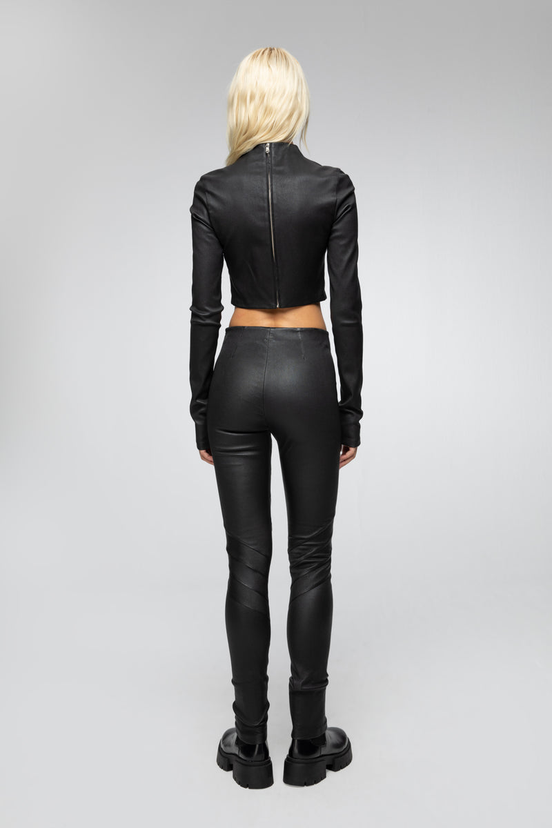 Driss - Black Leather Pant