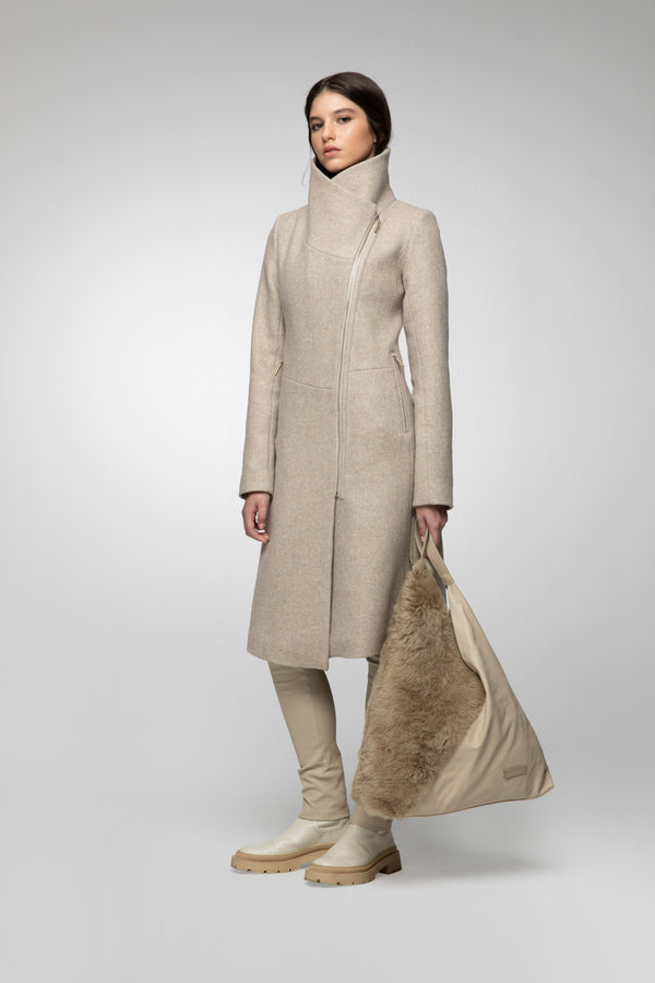 Pamelia - Latte Wool Coat