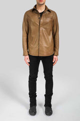 Louis - Brown Tobacco Leather Jacket