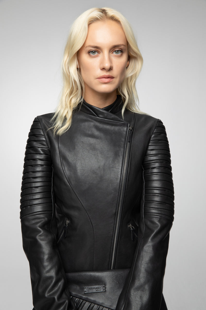 Roch - Black Leather Jacket