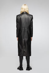 Lorrie - Black Leather Coat