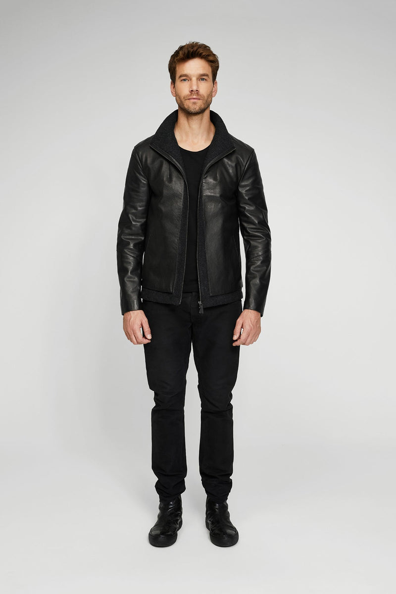 Levi - Black Leather Jacket